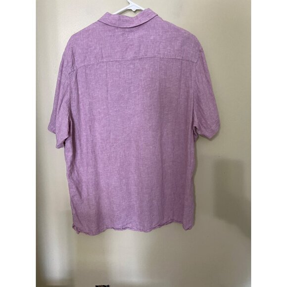 Men's Linen Blend Shirt XL INC International Concepts Button-Down Beachy - Picture 9 of 10